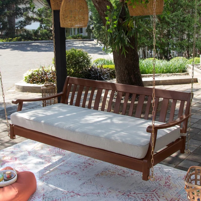 Outdoor Furniture Wood - كرسي أرجوحة أثاث حديقة خارجي خشب