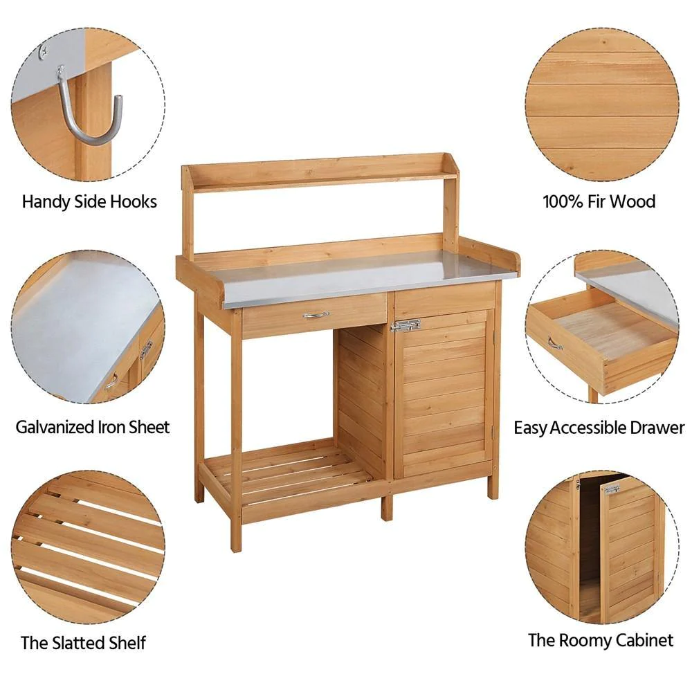 طاولة عمل خشبية صلبة للاستخدام - مراجعة Outdoor Furniture Wood وسعره