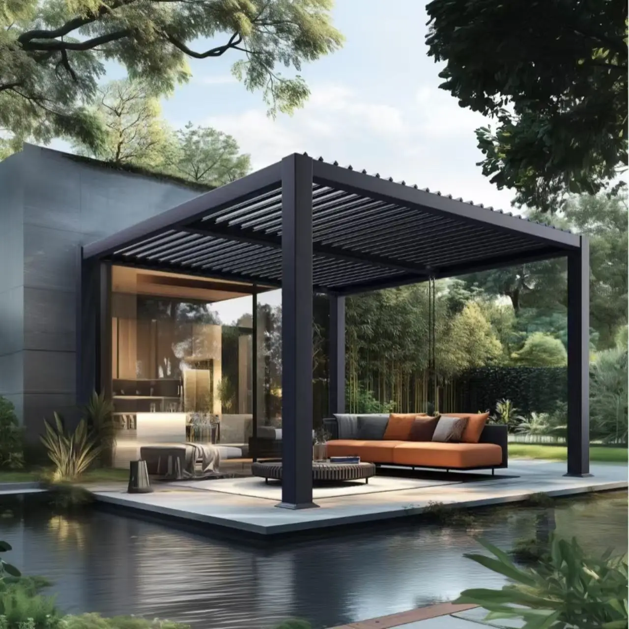 برجولا مفتوحة الطراز الحديث بت - مراجعة Outdoor Furniture Metal وسعره