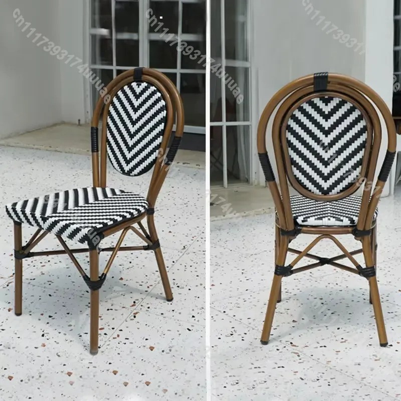 كرسي راتان قابل للتكديس بأسلوب - مراجعة Outdoor Furniture Metal Chairs وسعره