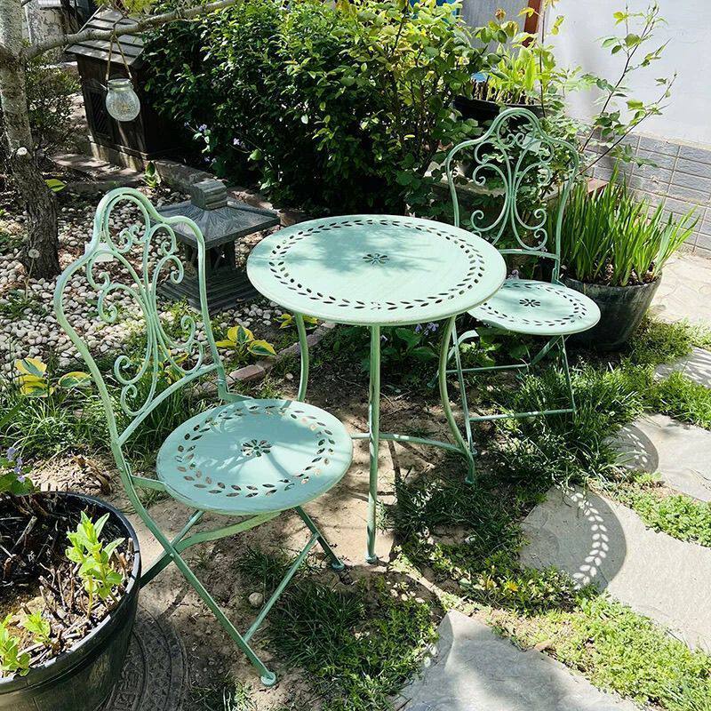 طاولة وكراسي حديدية على الطراز - مراجعة Outdoor Furniture Metal Chairs وسعره