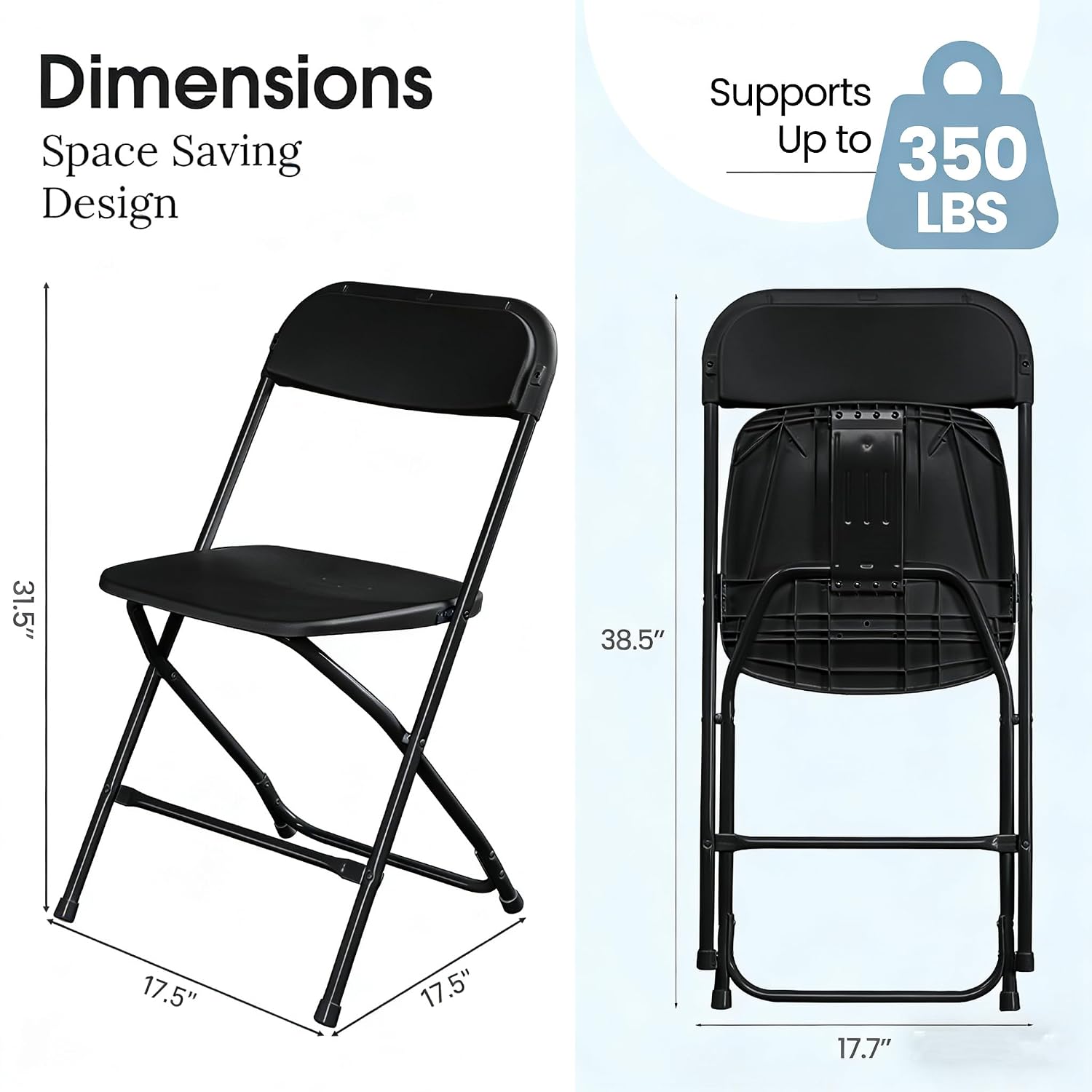 كرسي قابل للطي أسود بإطار معدن - مراجعة Outdoor Furniture Metal Chairs وسعره
