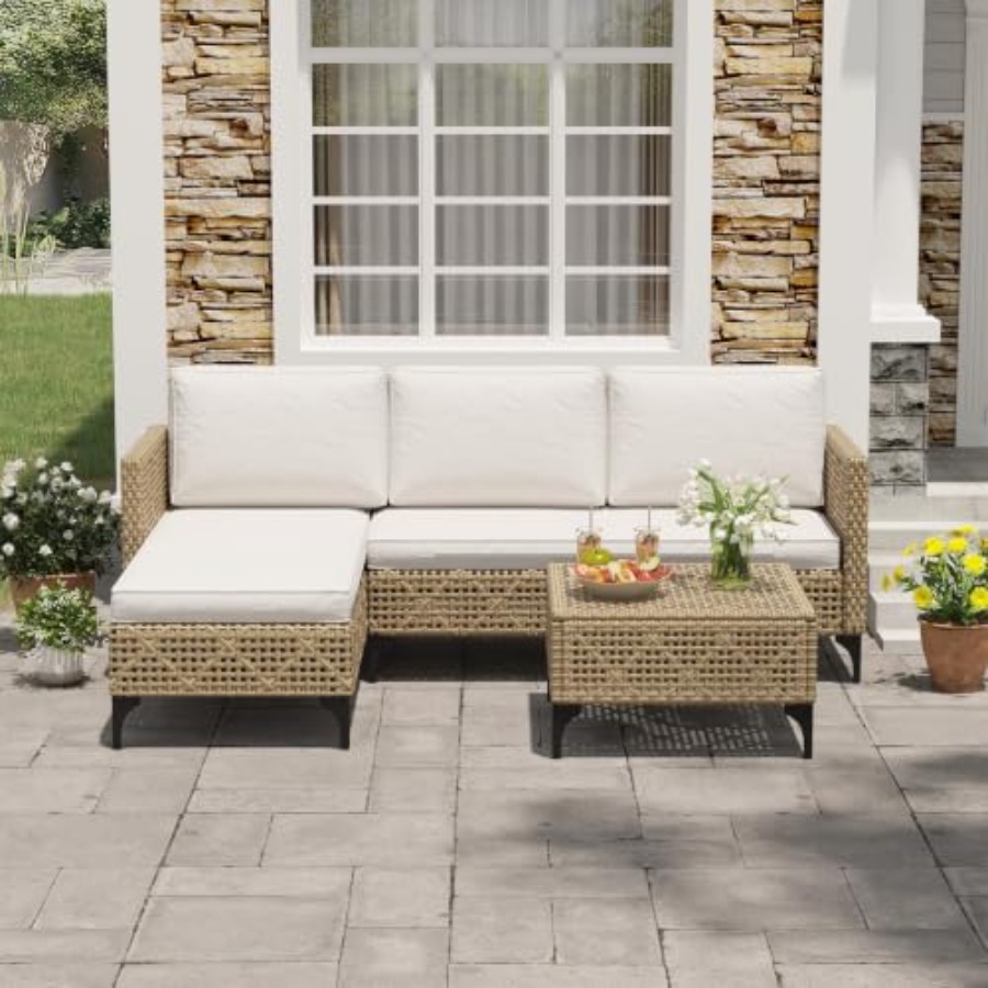 مجموعة أثاث خارجي للفناء: طقم  - مراجعة Outdoor Furniture Luxury وسعره