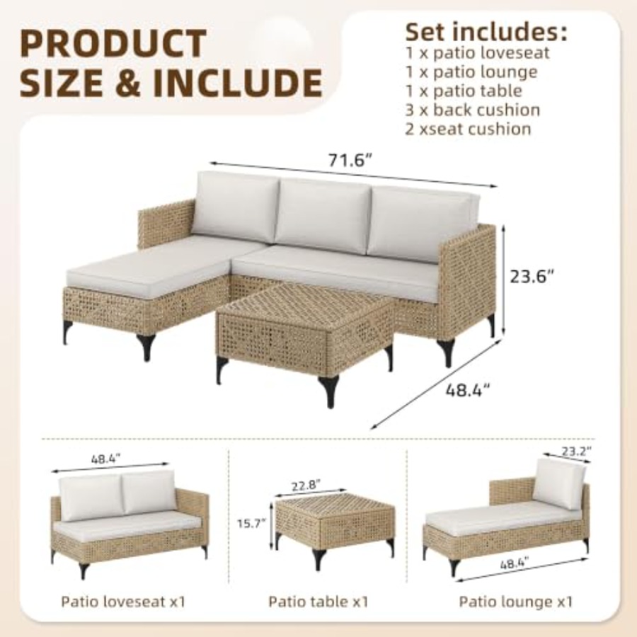 مجموعة أثاث خارجي للفناء: طقم  - مراجعة Outdoor Furniture Luxury وسعره
