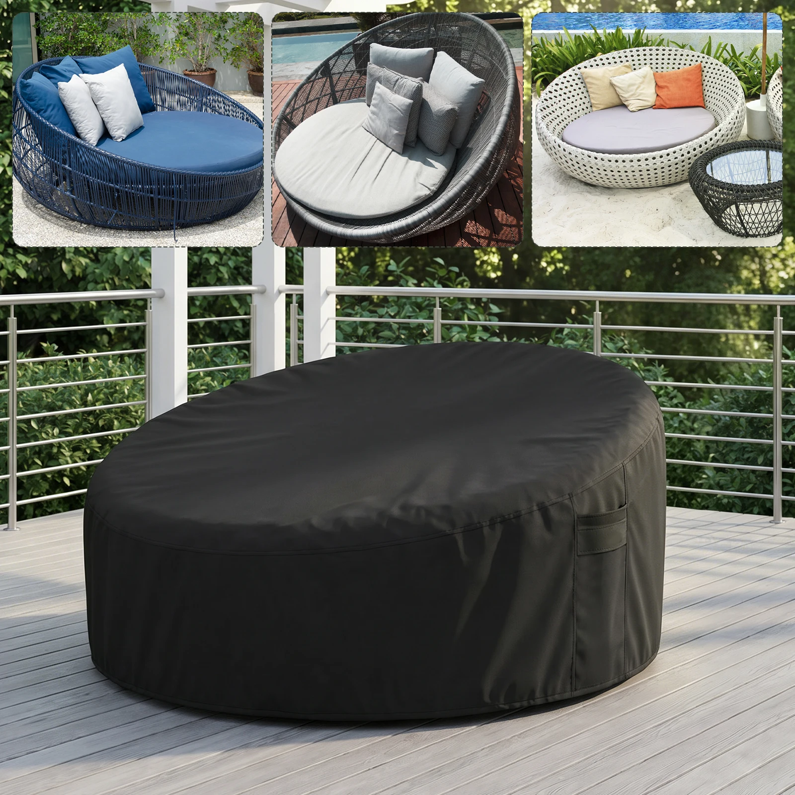غطاء أريكة دائرية للاستخدام ال - مراجعة Outdoor Daybed Furniture وسعره